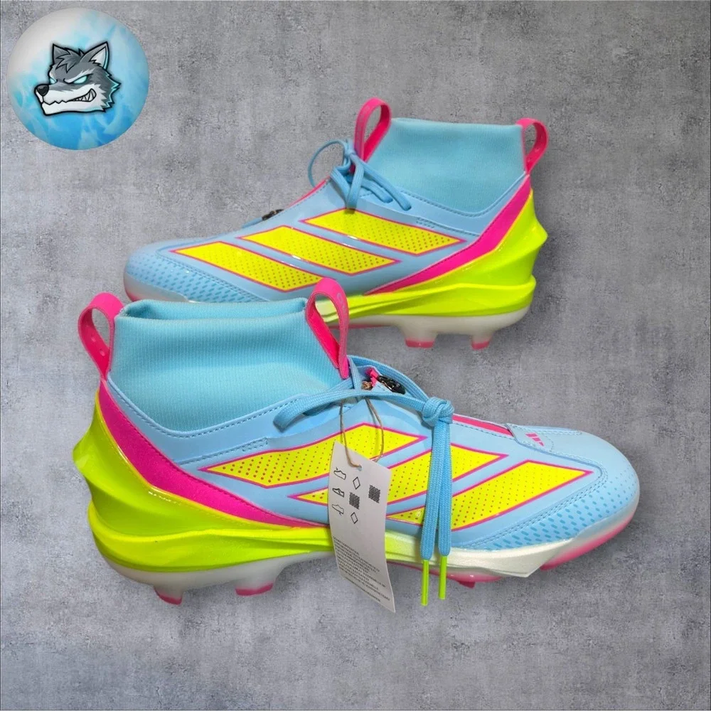 Adidas Adizero Impact + 2.0 TPU Baseball Cleats Columbia Blue Men Sz 13 JH6721